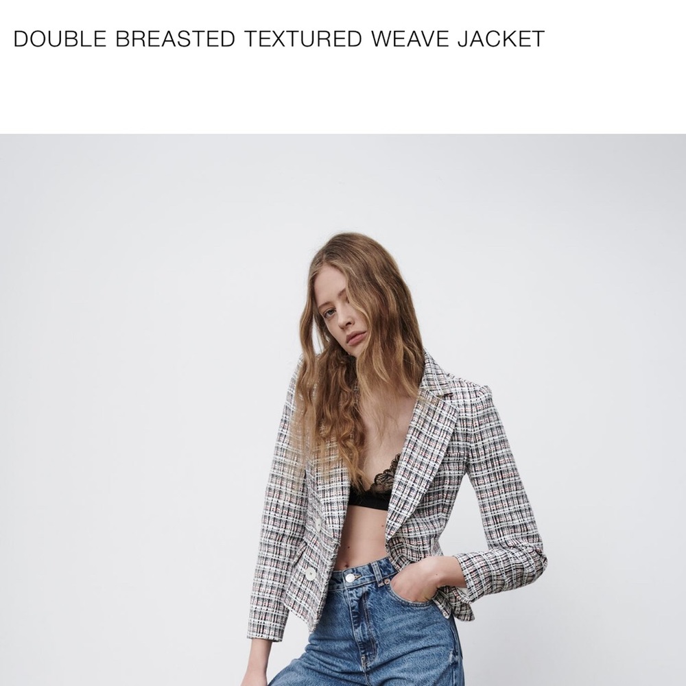 Textured weave jacket
